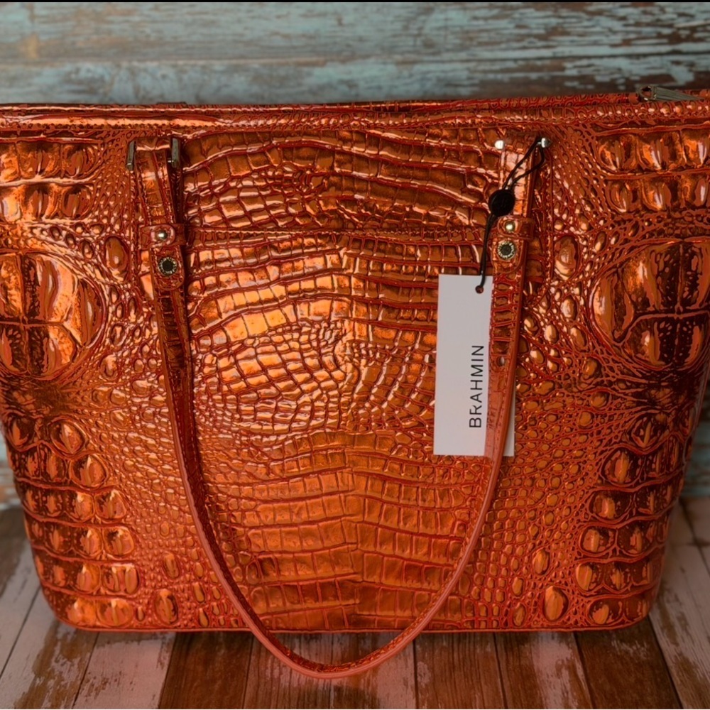 NWT Brahmin ORANGE POTION Medium Asher - Hard to find PRICE FIRM - Picture 8 of 16